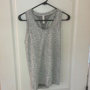 Athleta Gray Patterned Tank Top